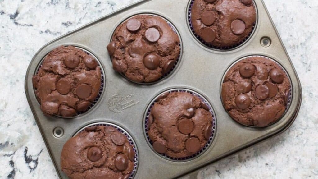 Double Chocolate Chip Muffins.