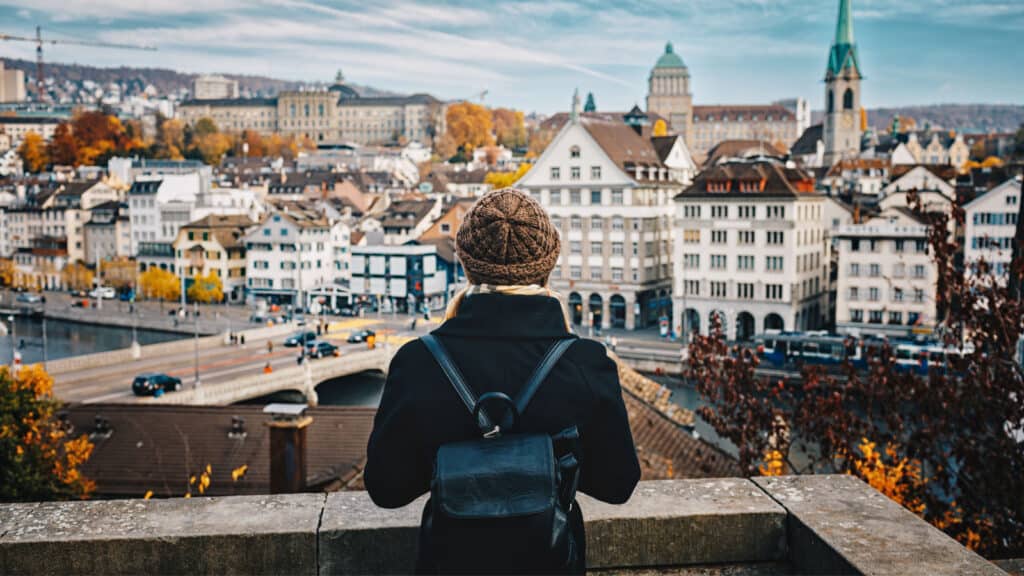 Woman in Switzerland.