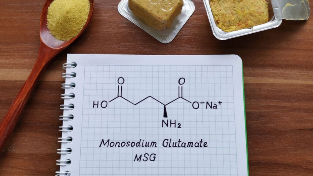 Molecular depiction of MSG. 