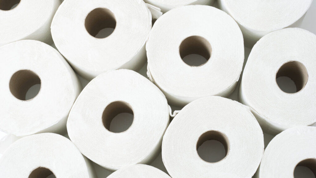 Toilet paper. 