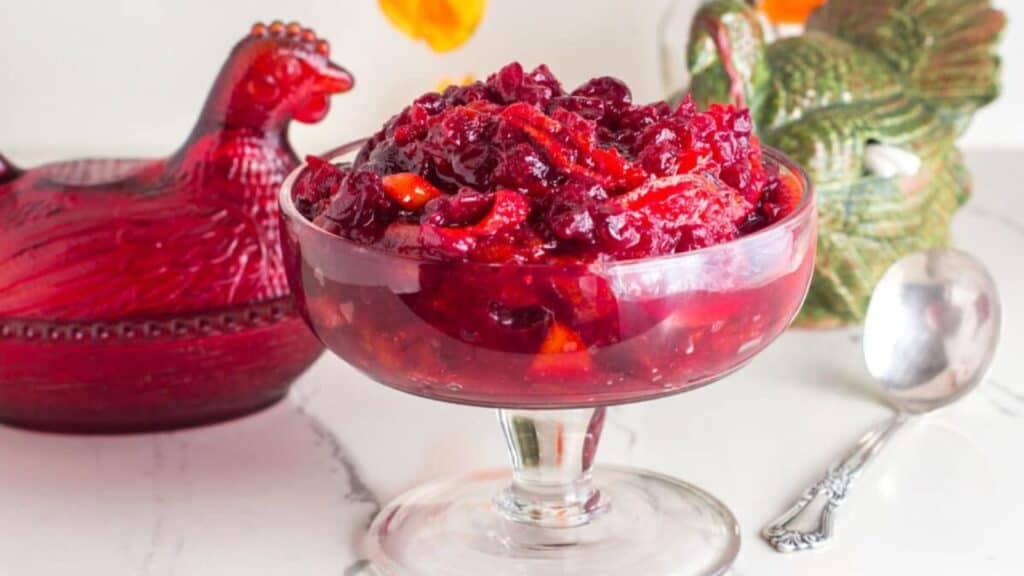 Ginger Cranberry Sauce with Tangerines.