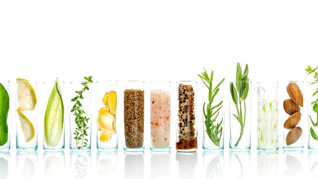 Natural cosmetic ingredients. 