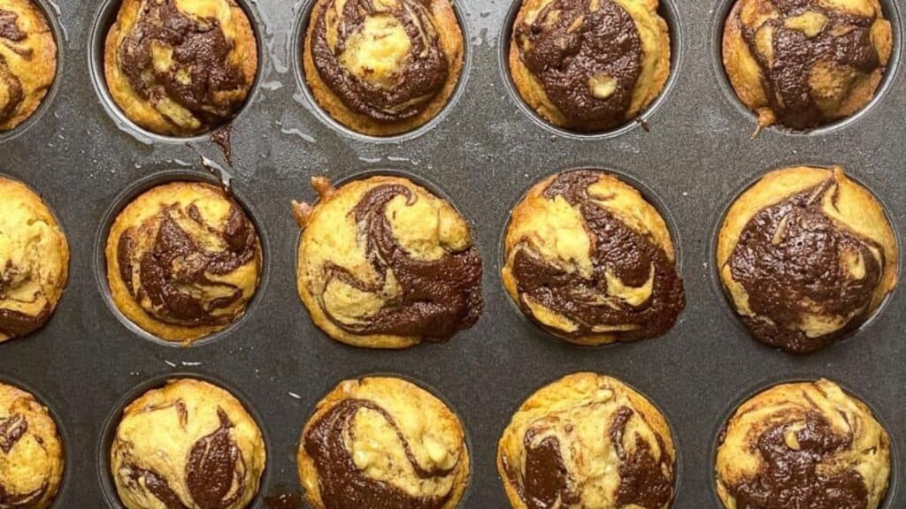 banana Nutella muffins.