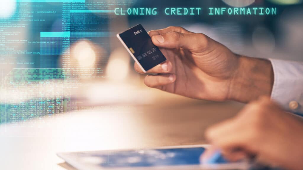stealing credit card information.