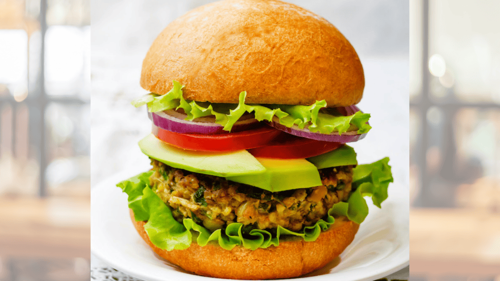 garbanzo bean burger.