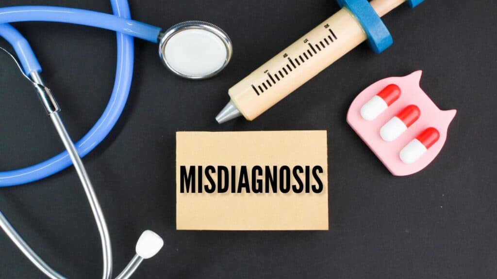 Misdiagnosis graphic. 