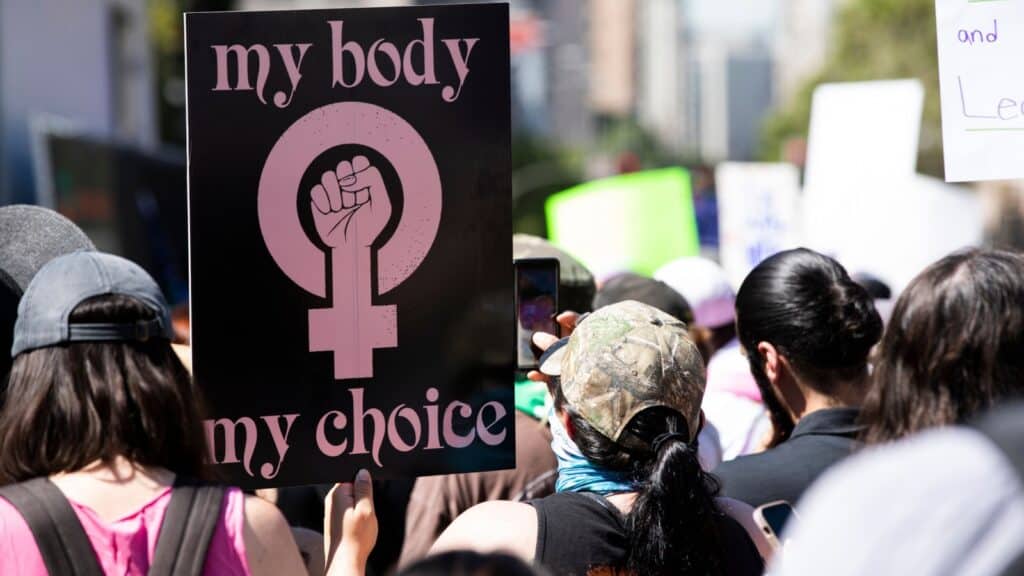 Los Angeles, California, USA - May 14, 2022: Activists protest the leaked Supreme Court opinion that would overturn Roe v Wade.
abortion
