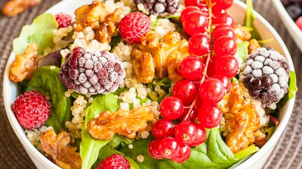 Quinoa-Salad-Berries-Toasted-Pecans-Meatless-Monday-Cookbook-Veggie-Inspired-8.