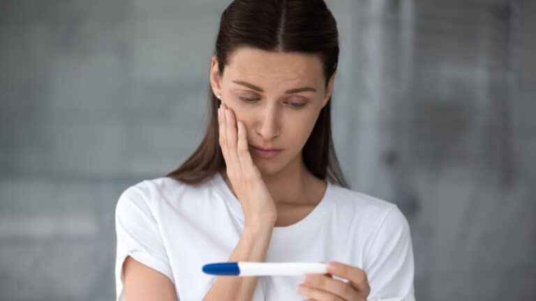 Surprise pregnancy test.