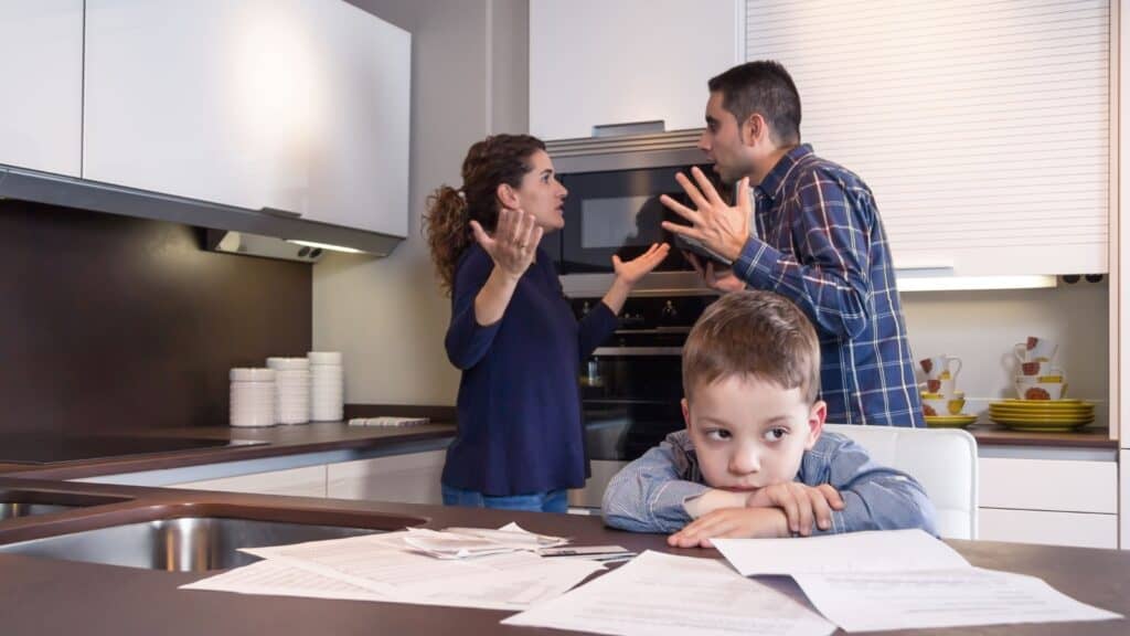 parents fighting. 