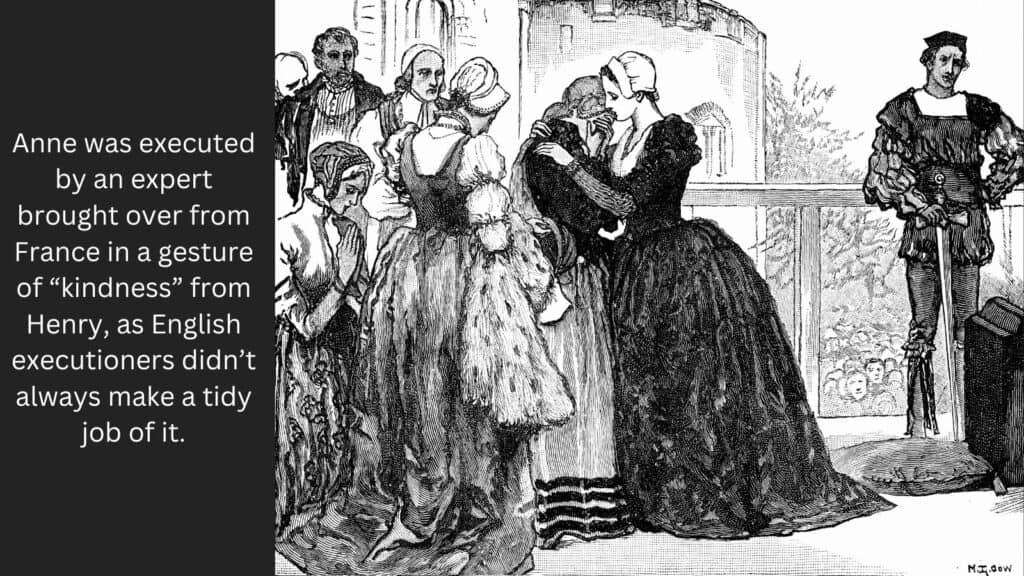 Anne Boleyn before her execution. Image credit Photos.com