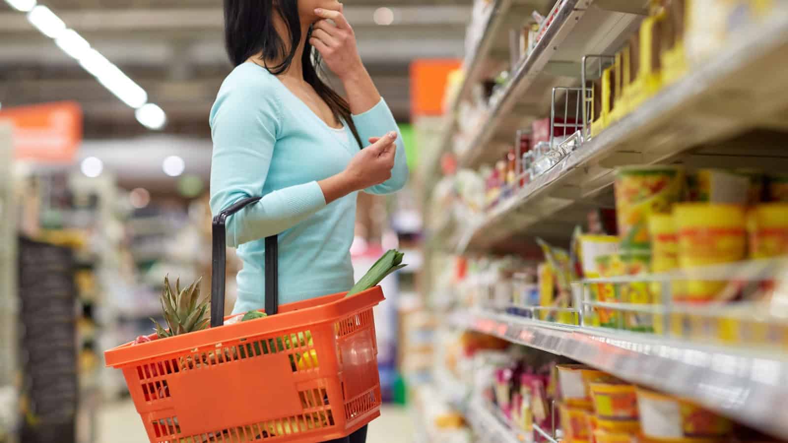 Grocery shopping.