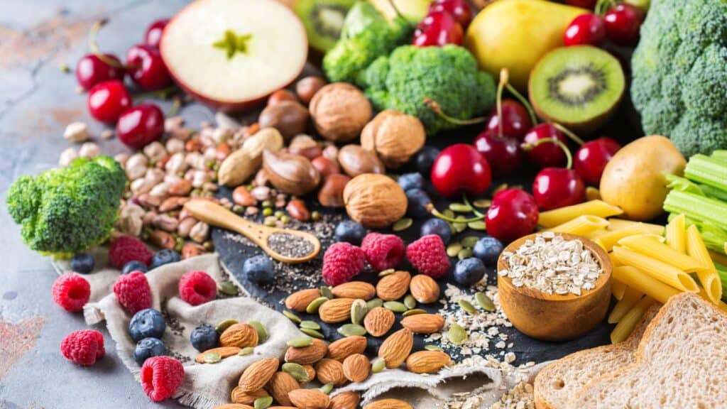 High fiber foods.