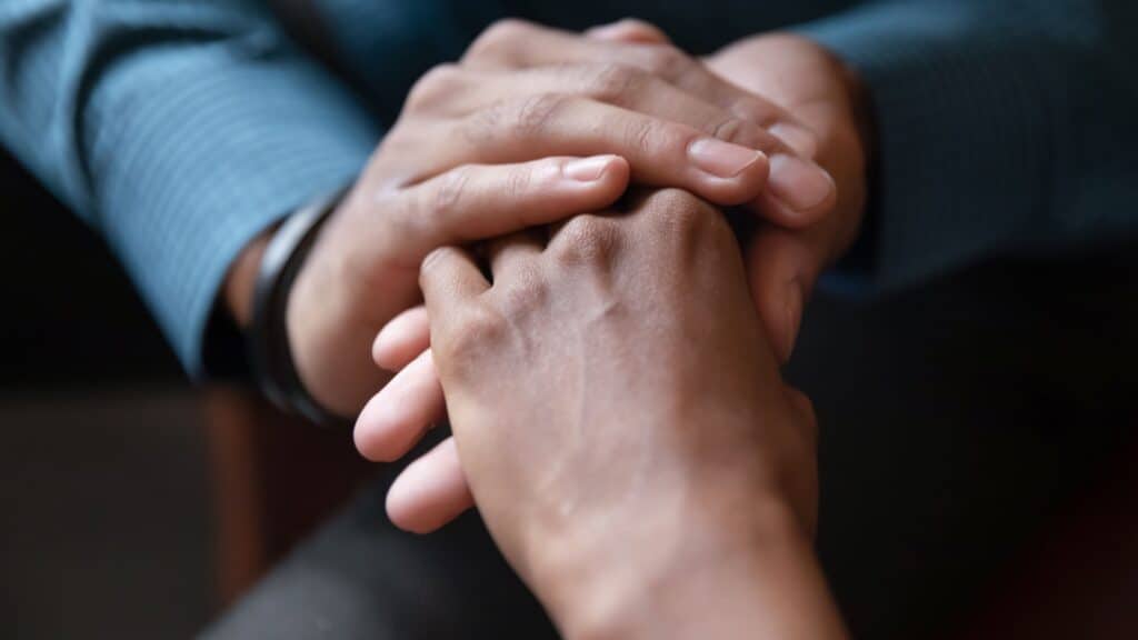 Holding Hands.
