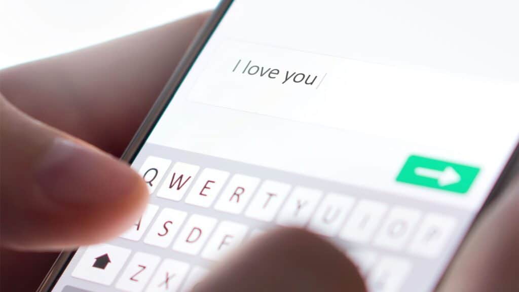 I love You text.