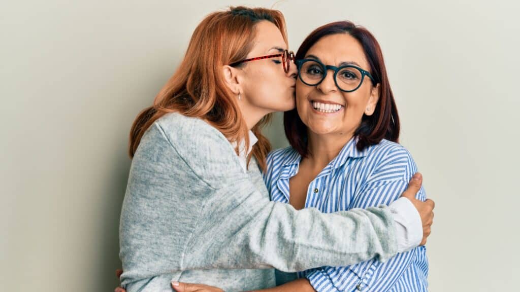 Mom and daughter.