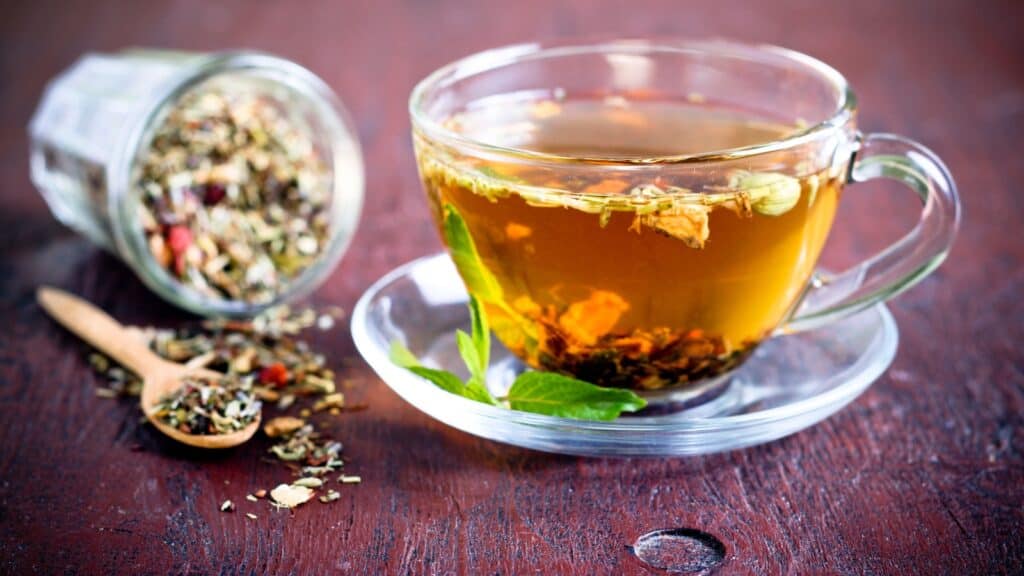 cup of tea. Herb tea. Tissane. I
