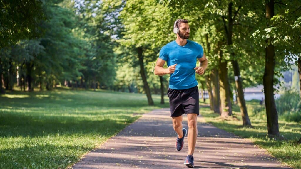 man running exercise.
