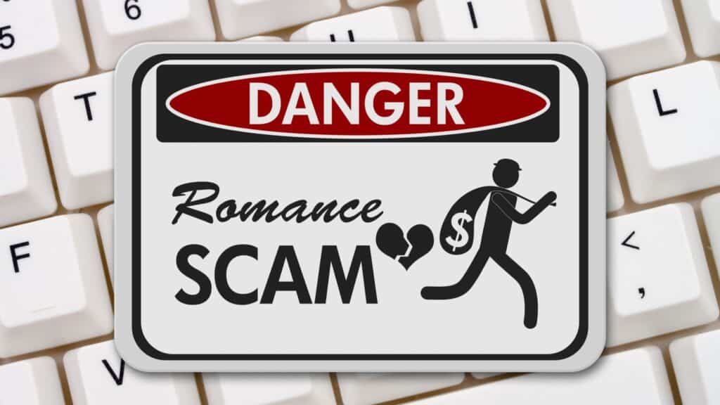 romance scam. 