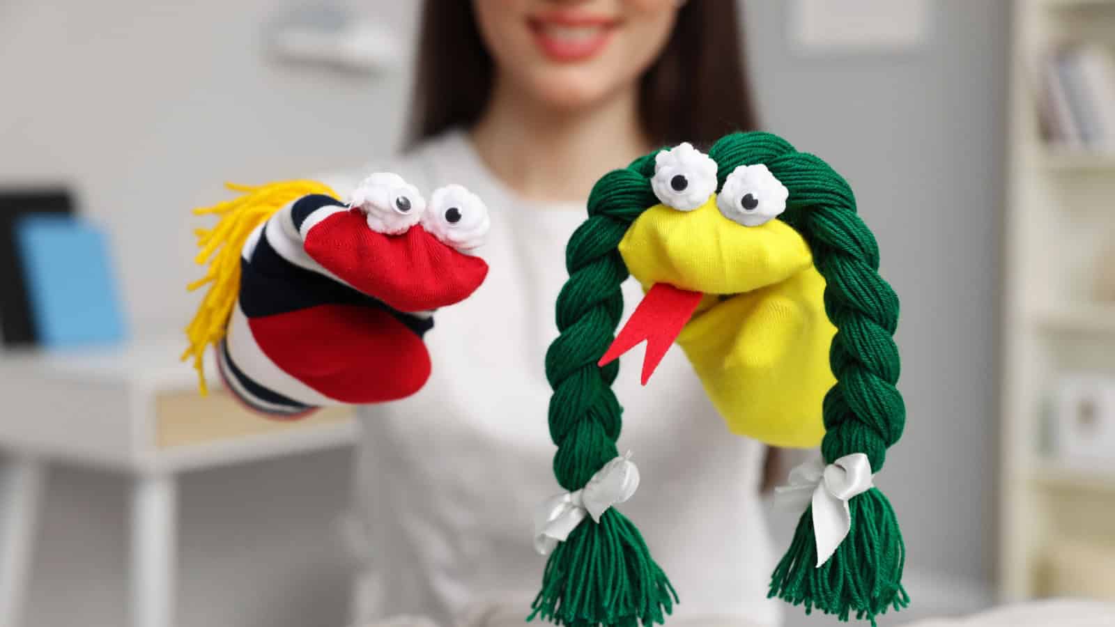 sock puppets.