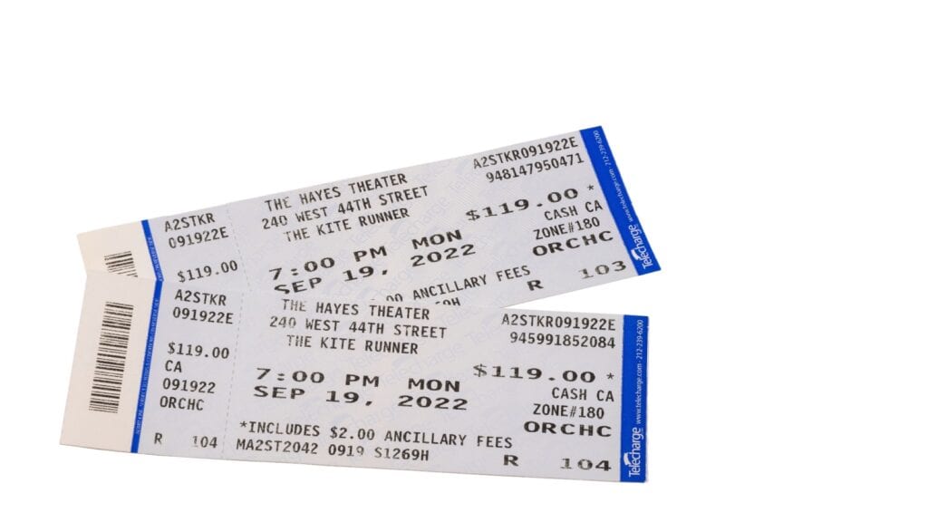 Broadway tickets. 