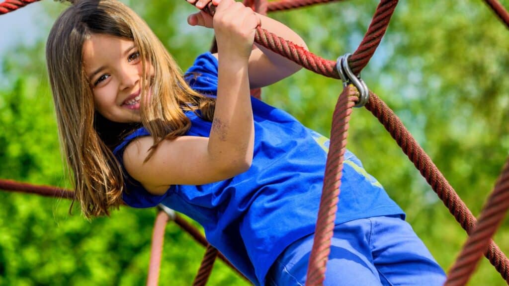 happy active kid. 