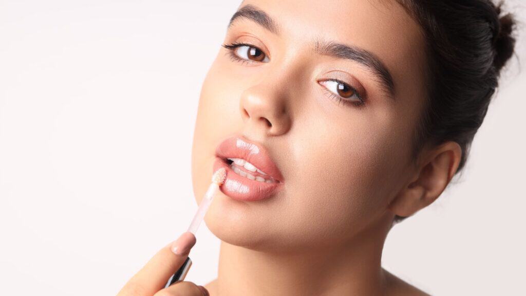 Lip gloss.