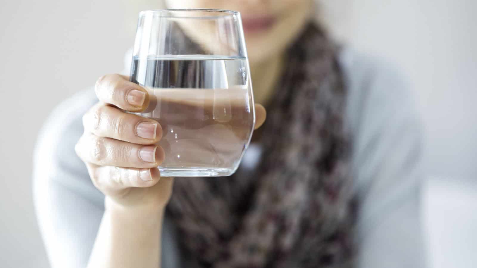 drinking water.