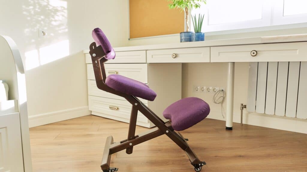 Kneeling chair.