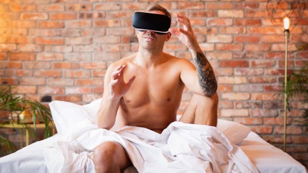 man virtual AI