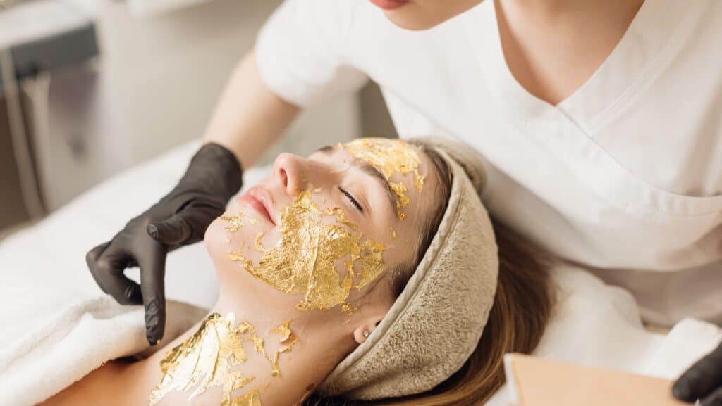 Gold facial.