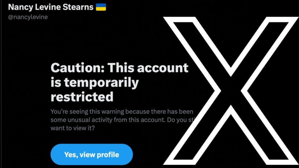 Account restricted on X