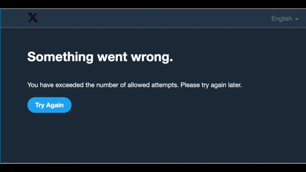 Something went wrong