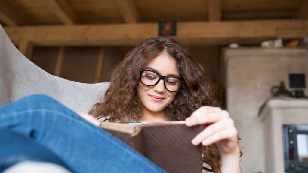 Young adult reading.