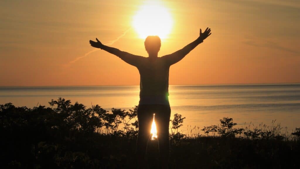 new start. sunset. yes. embrace life.