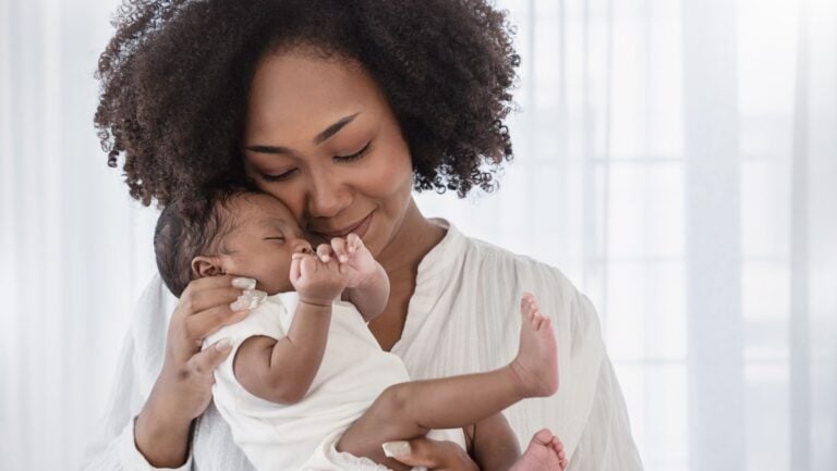 newborn and mom.