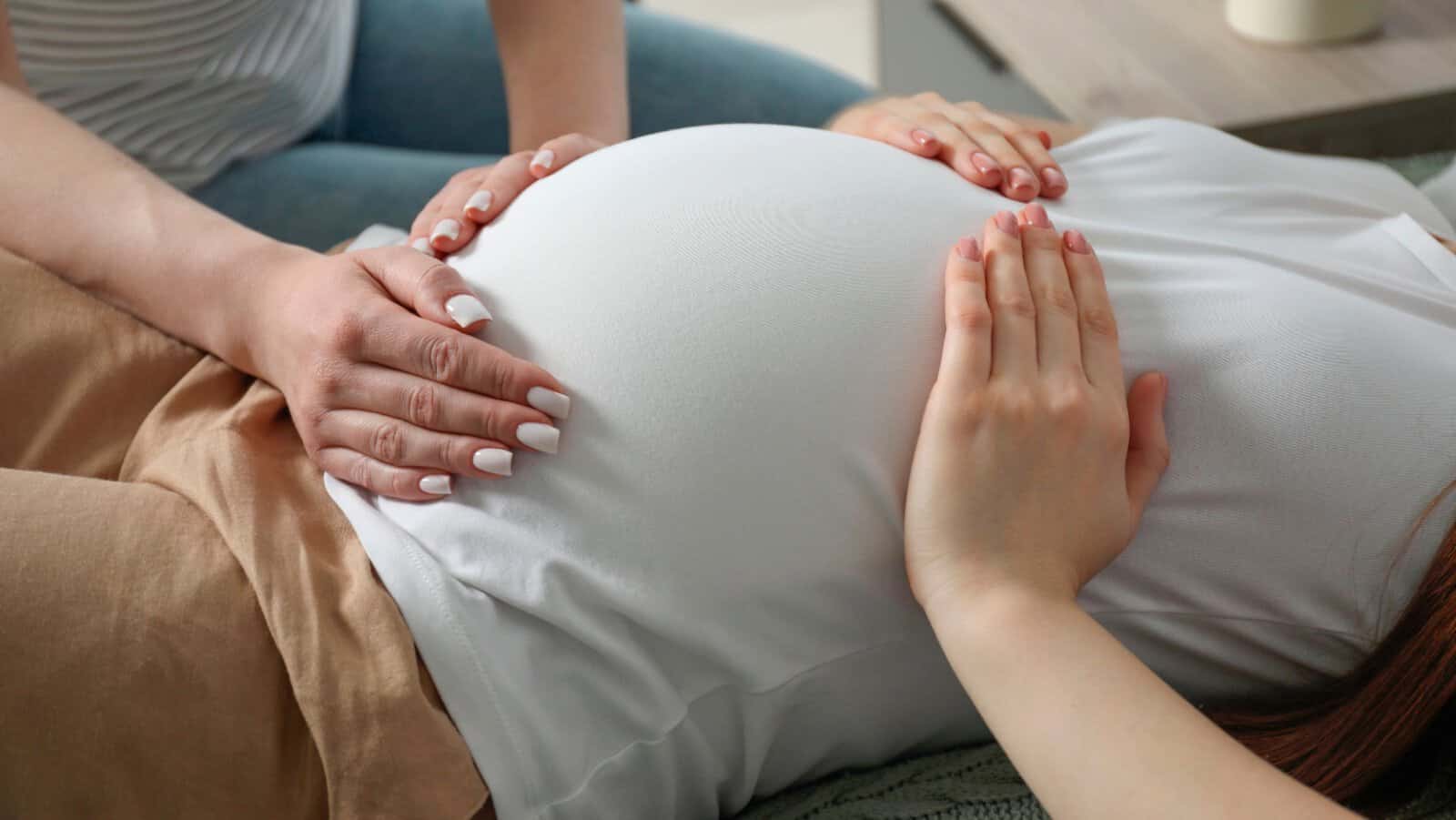 pregnant woman.