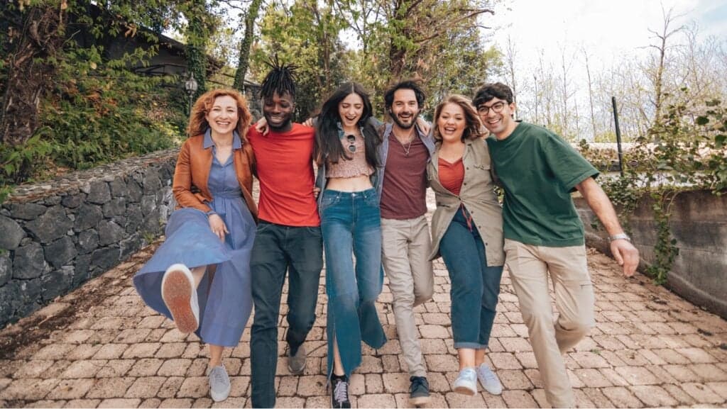 Friends. Expats. young adults.