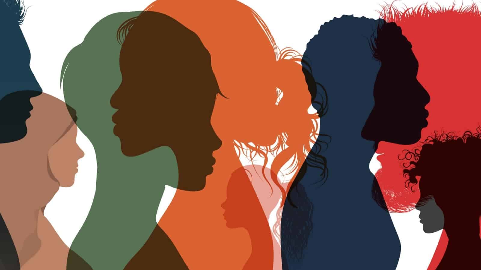 graphic of multicultural profile images