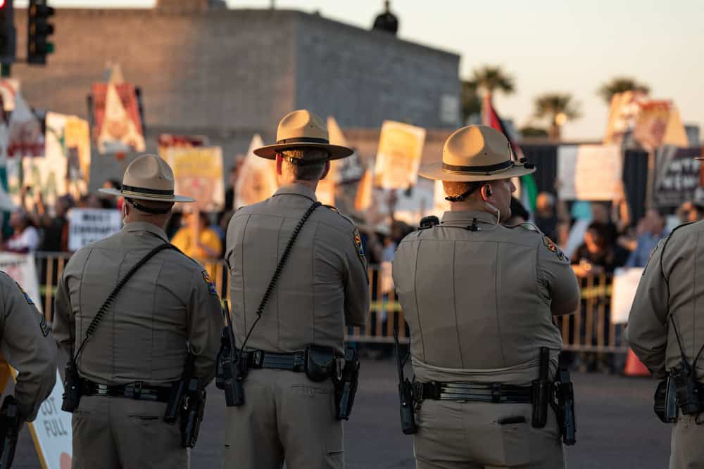 March,19th,2020,-,Phoenix,,Arizona,-,Protesters,Gather,In