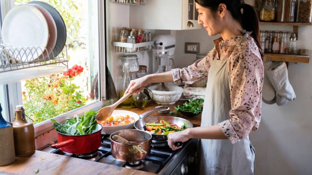 stir fry. cooking.