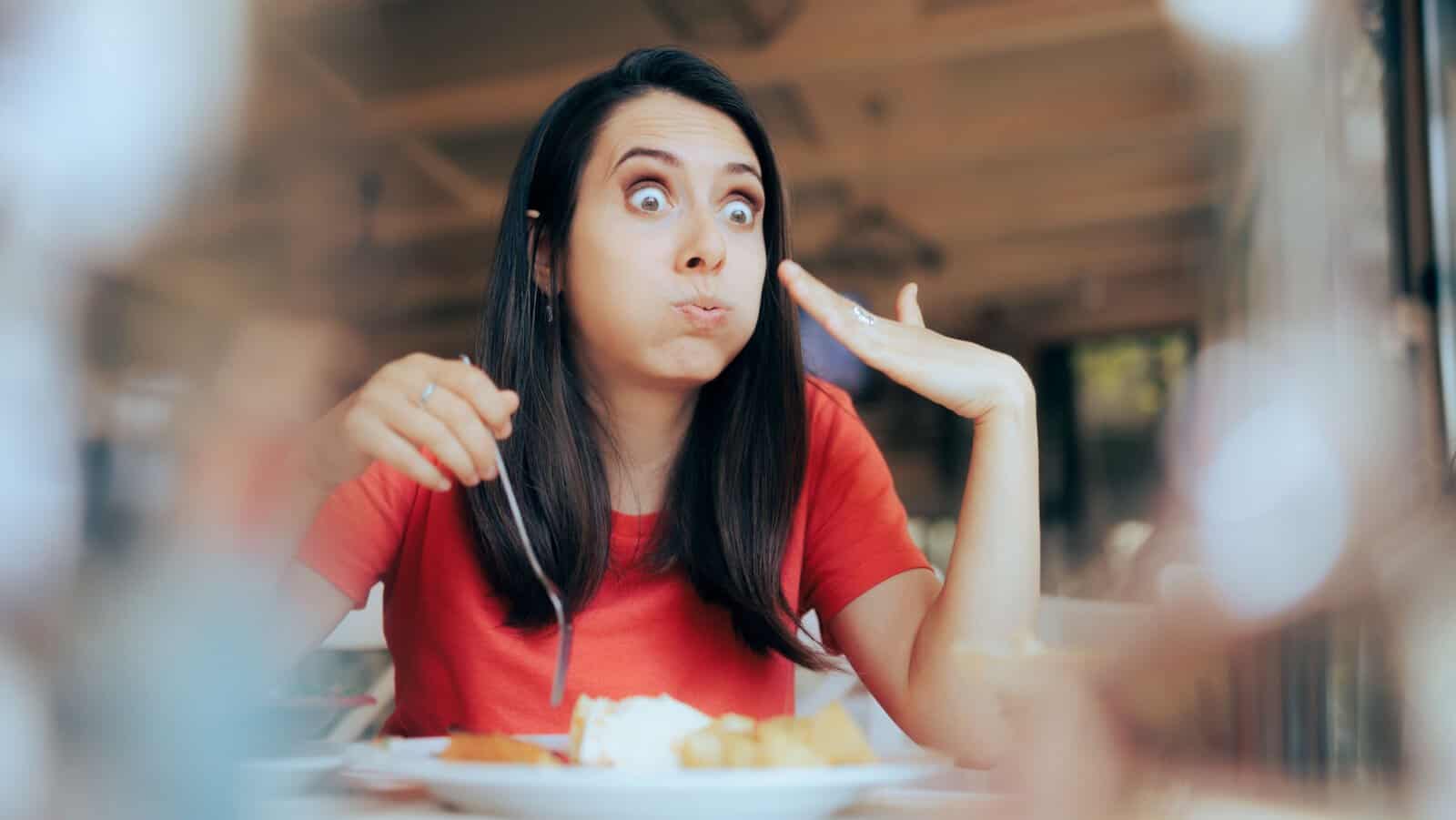Eating spicy foods.
