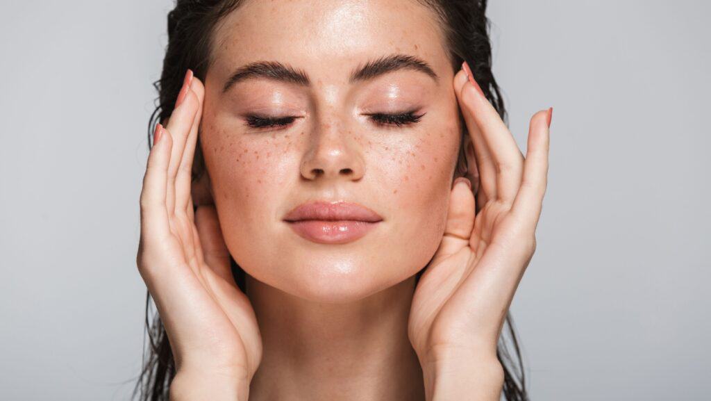 Gorgeous hydrated skin.