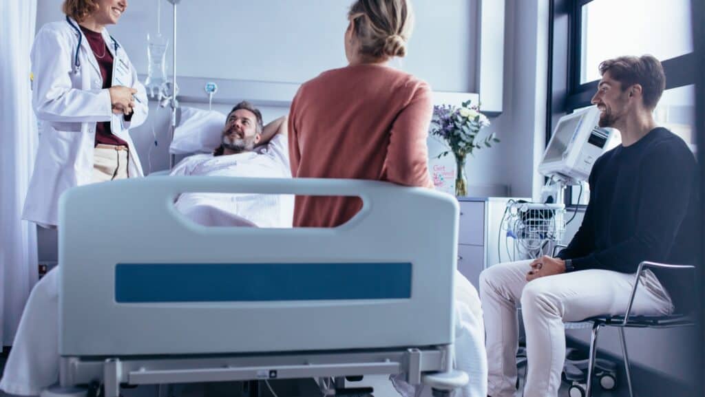 Hospital visit. doctor. 