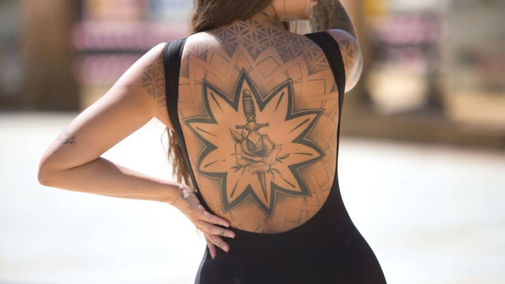 tattoo back.