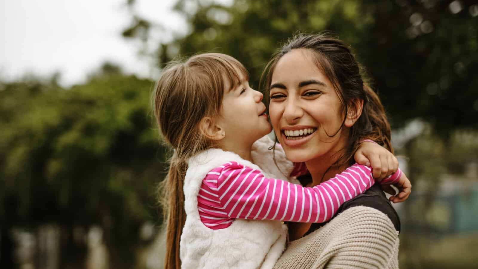 Au pair and child. kid.