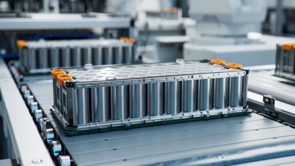 Lithium ion battery for car.
