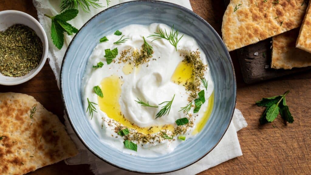Olive oil drizzle.