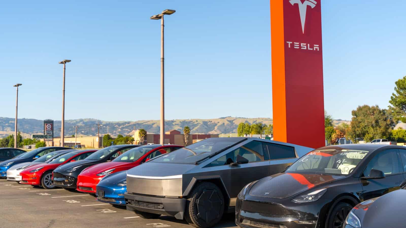 Tesla vehicles.