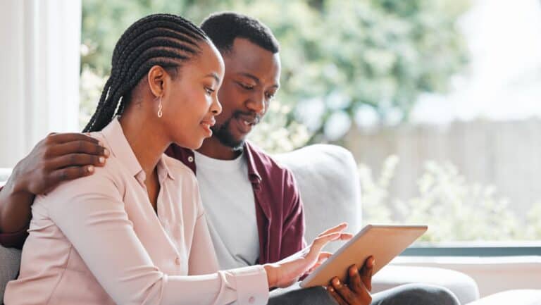 couple on tablet.